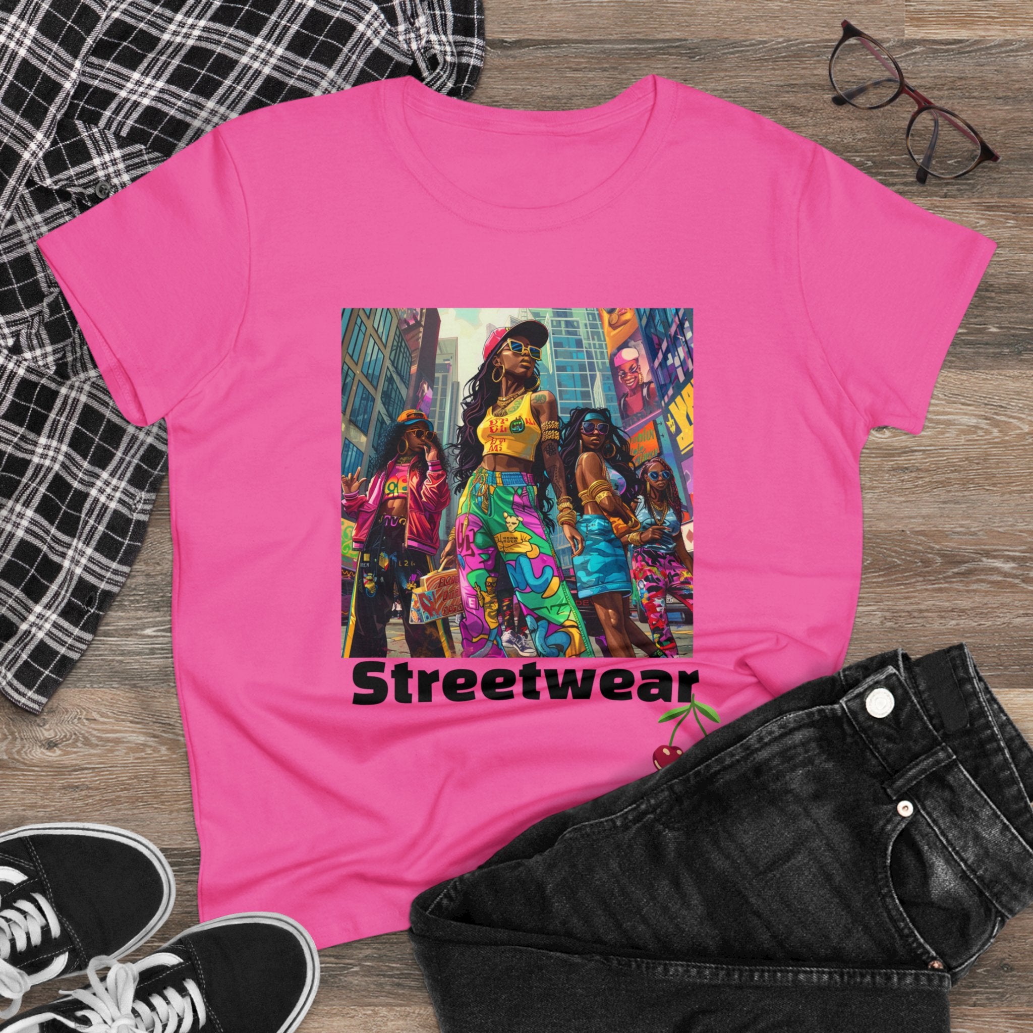 Streetwear Women's Cotton Tee - ShopEbonyMonique