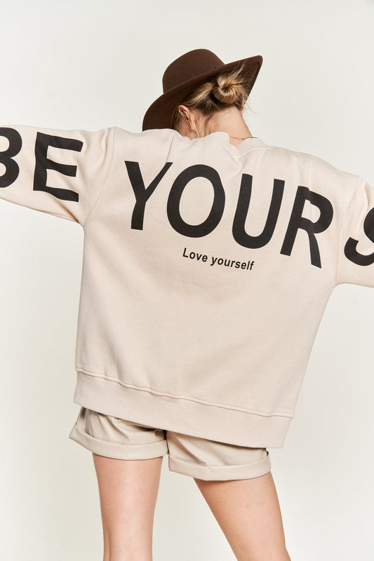 Printed oversized sweatshirt - ShopEbonyMonique