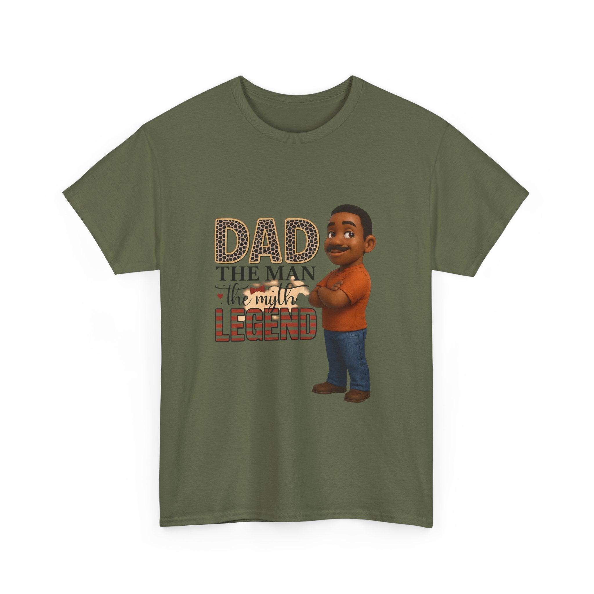 Dad The Man The Myth Legend Unisex Heavy Cotton Tee