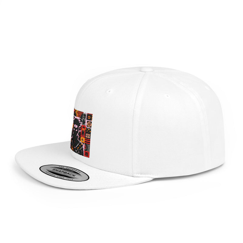 Ninja Flat Bill Snapback Cap - Black - ShopEbonyMonique