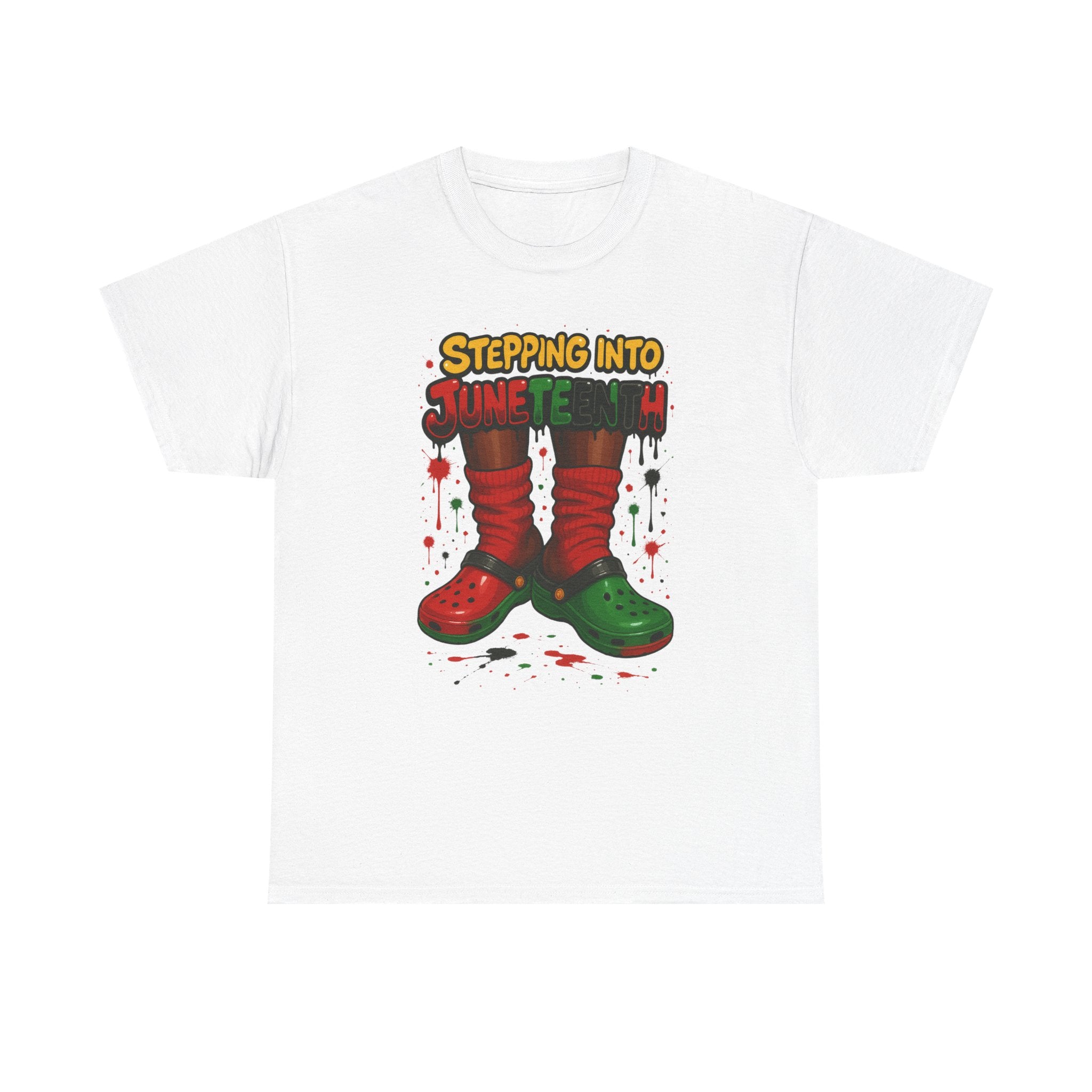 Stepping into the Holiday Spirit Tee - Fun Unisex Cotton T-Shirt, Christmas Gift, Holiday Apparel, Festive Wear, Casual Top, Unique Design