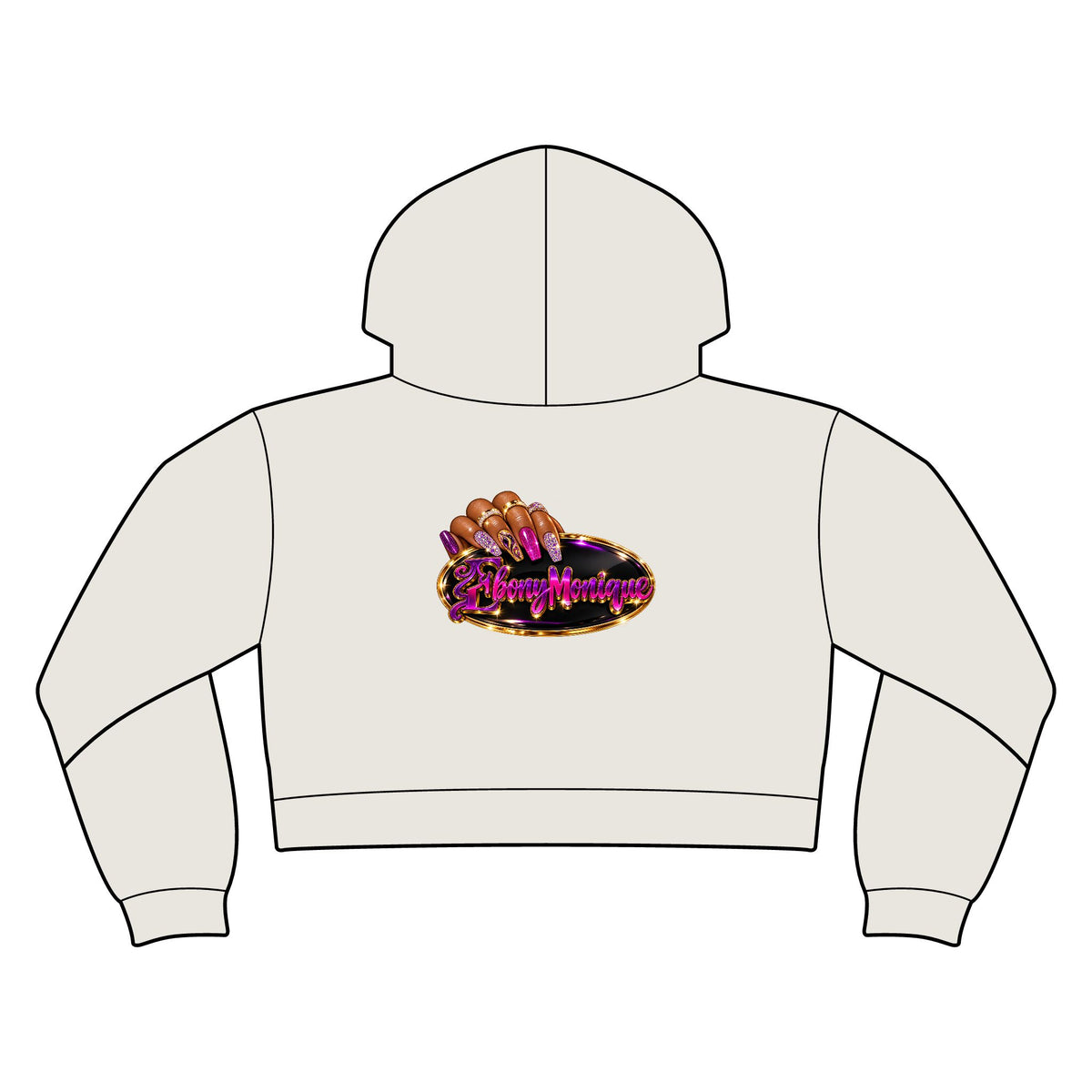 EM Womens Relaxed Crop Hoodie