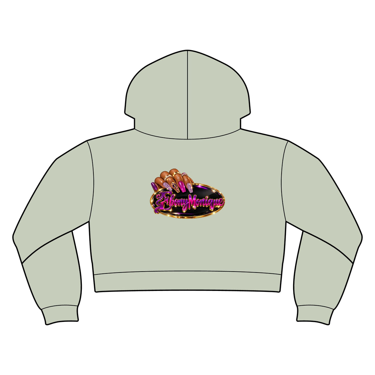 EM Womens Relaxed Crop Hoodie