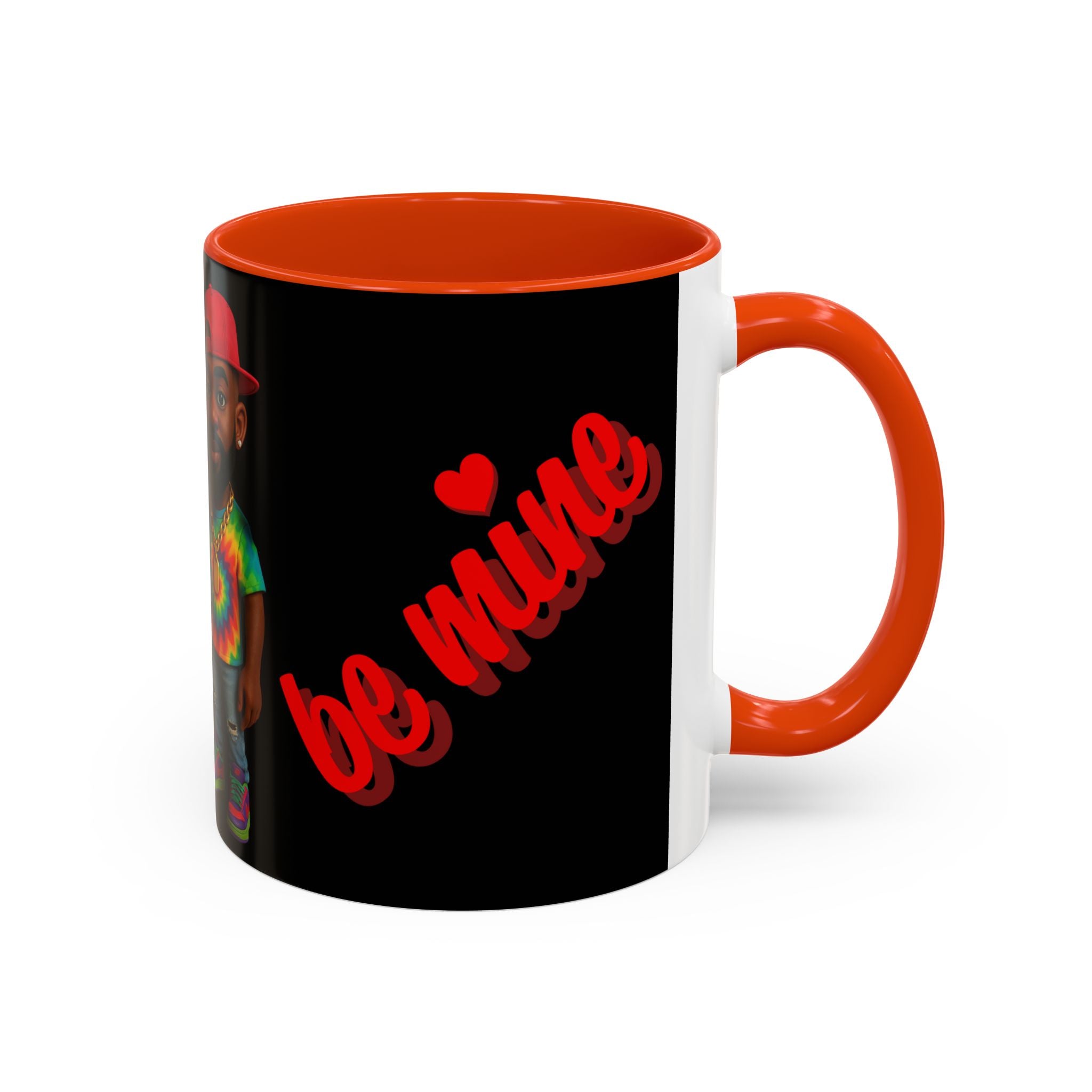 Colorful Be Mine Mug - Fun Couple Design, Perfect Gift for Love and Friendship