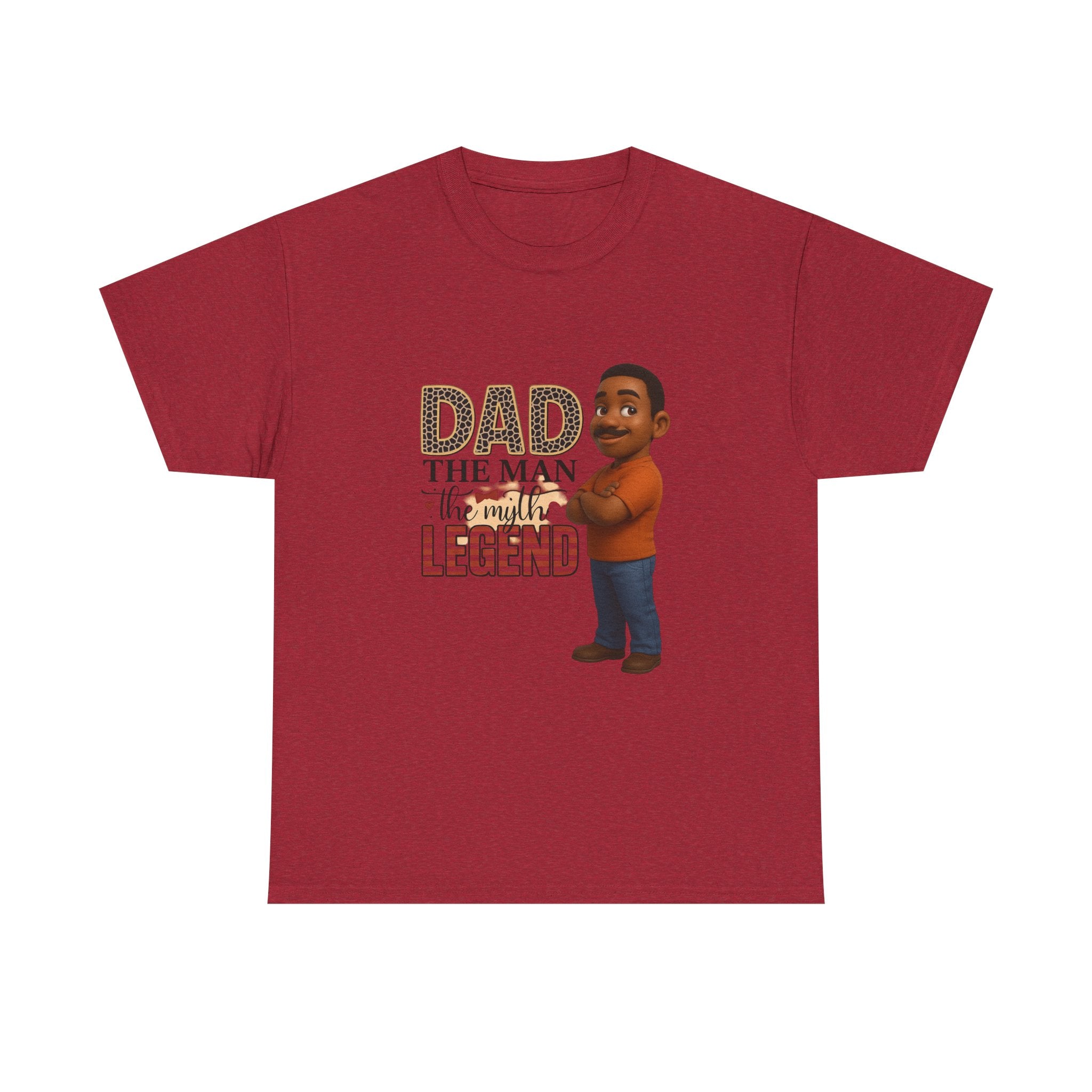 Dad The Man The Myth Legend Unisex Heavy Cotton Tee