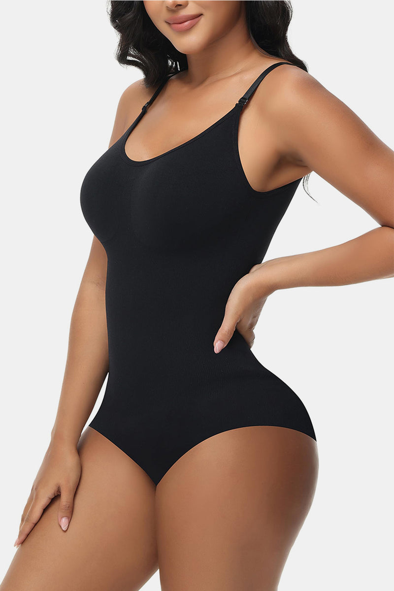 Spaghetti Strap Tummy Control Bodysuit - ShopEbonyMonique