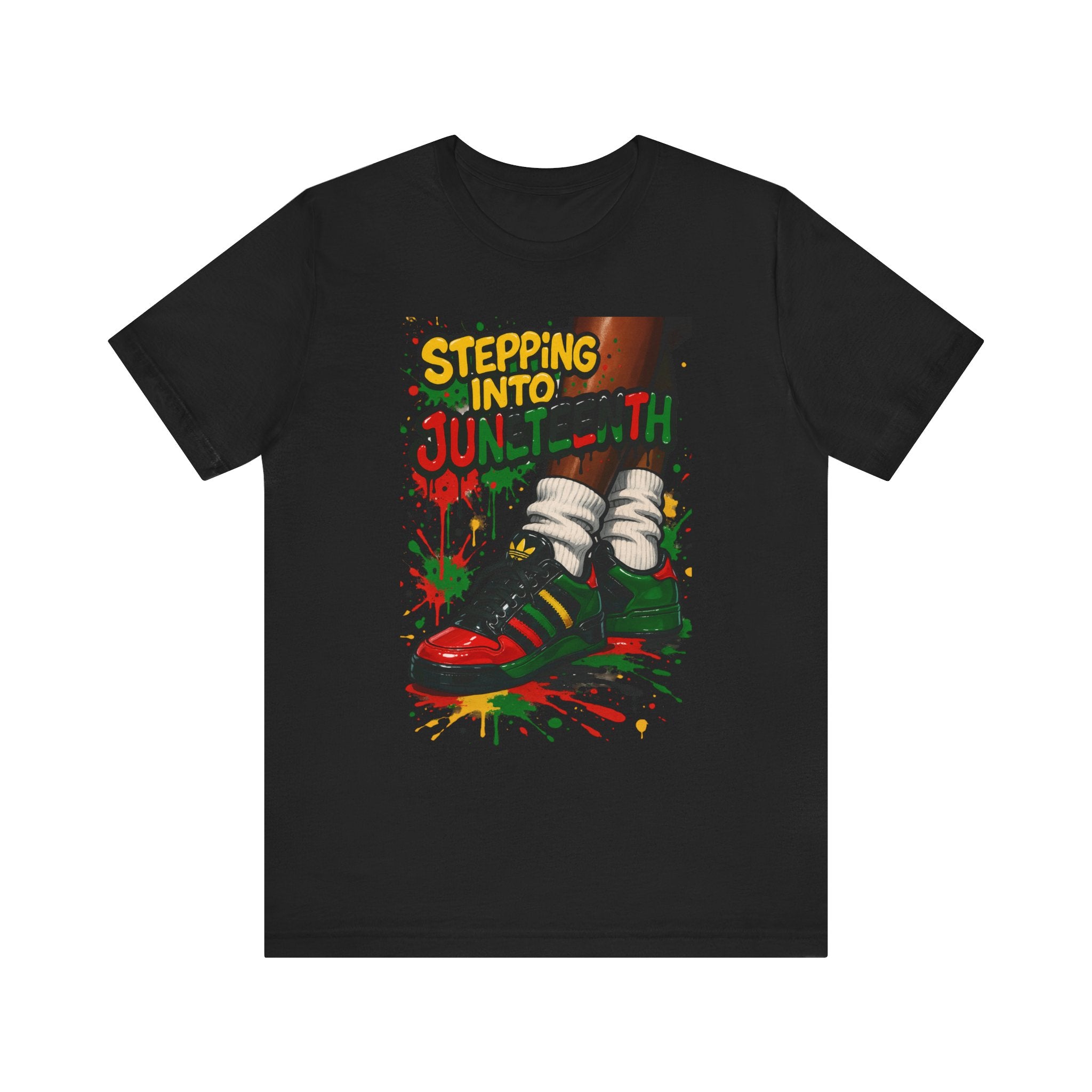 Out Stepping Into Juneteenth Unisex Jersey Tee, Retro Shirt, Celebrate Freedom, Black History, Juneteenth Apparel, Gift for Activists