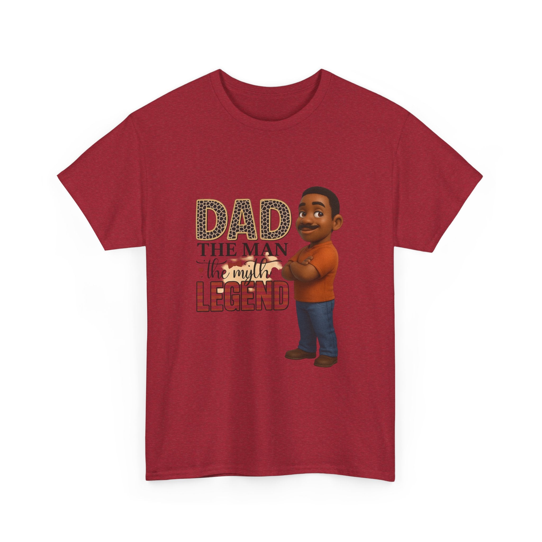 Dad The Man The Myth Legend Unisex Heavy Cotton Tee