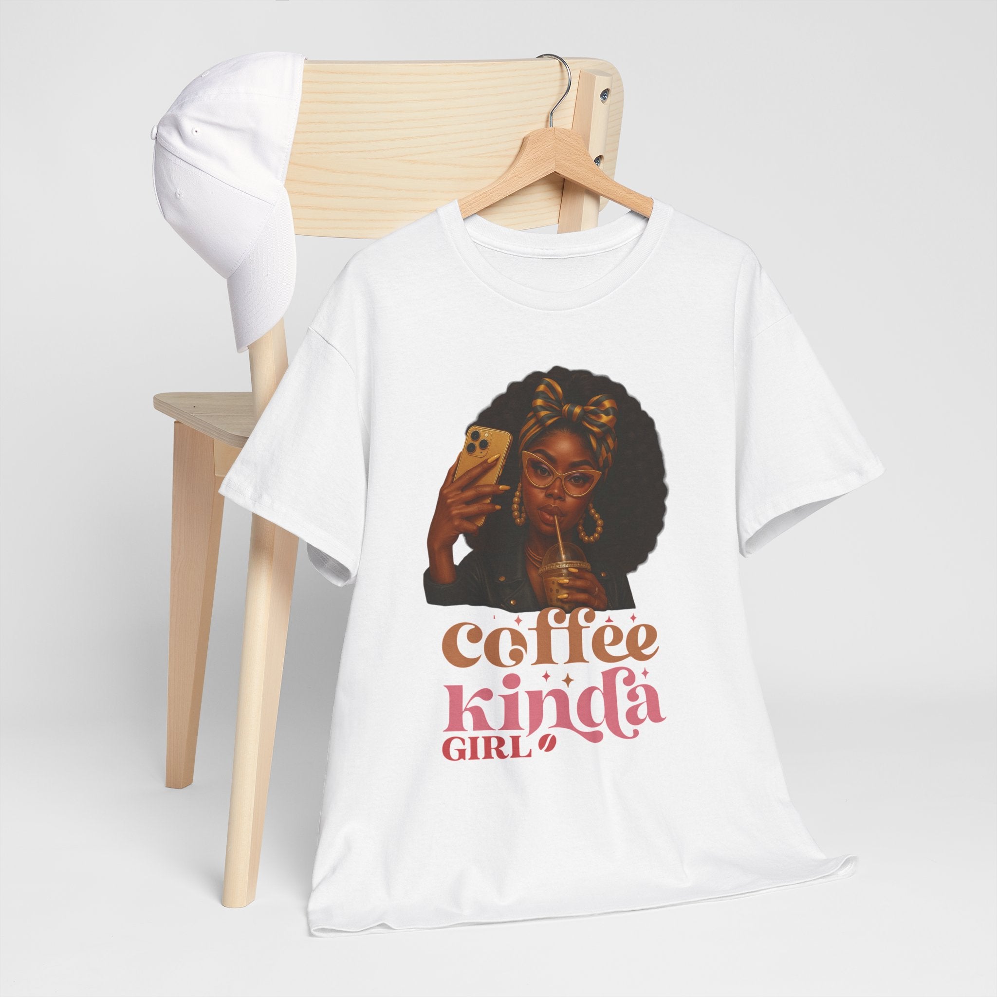Coffee Kinda Girl Tee – Trendy Cotton T-Shirt for Coffee Lovers