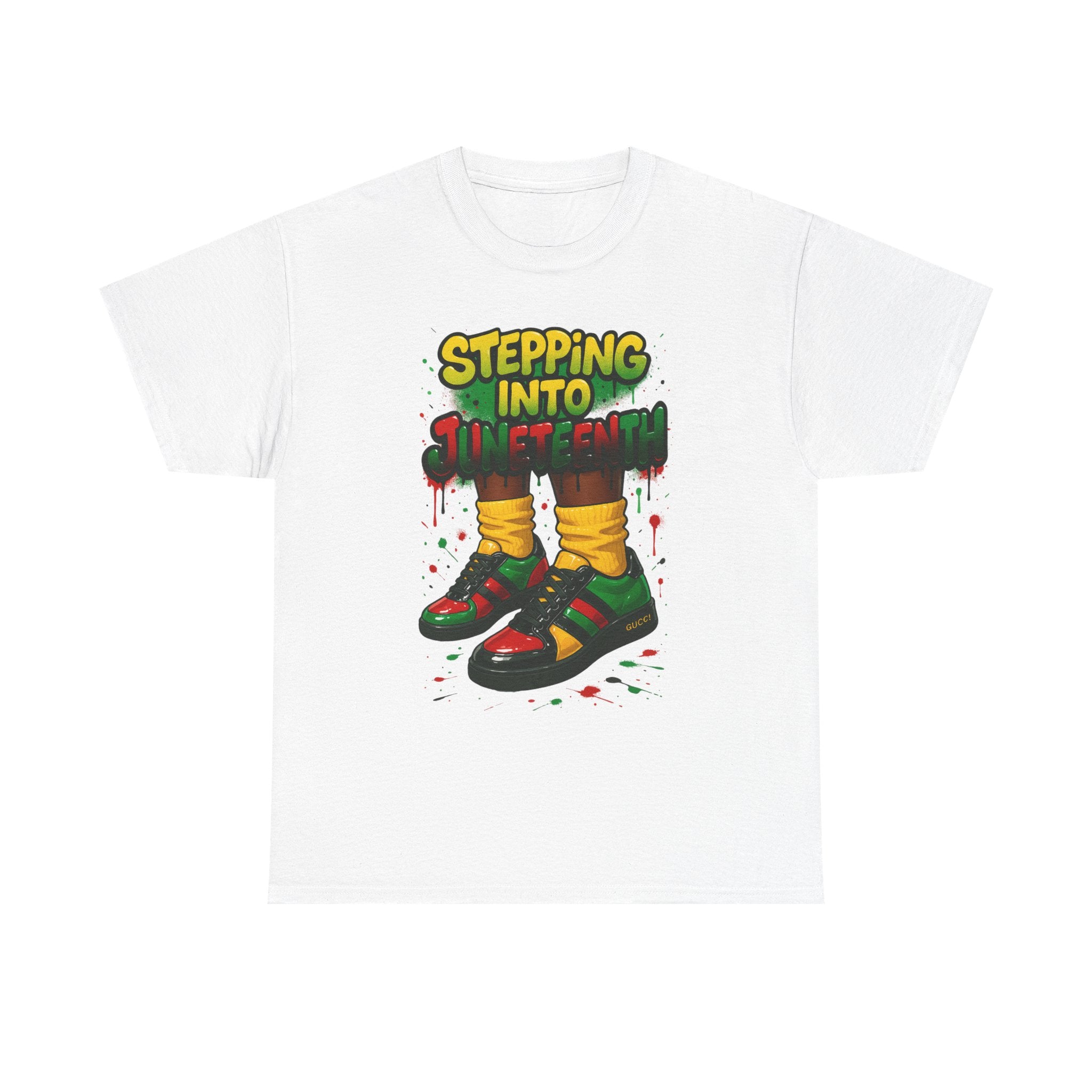 Just Stepping Into Juneteenth Unisex Heavy Cotton Tee | Celebration Shirt, Gift for Freedom, Black History Month, Party Wear