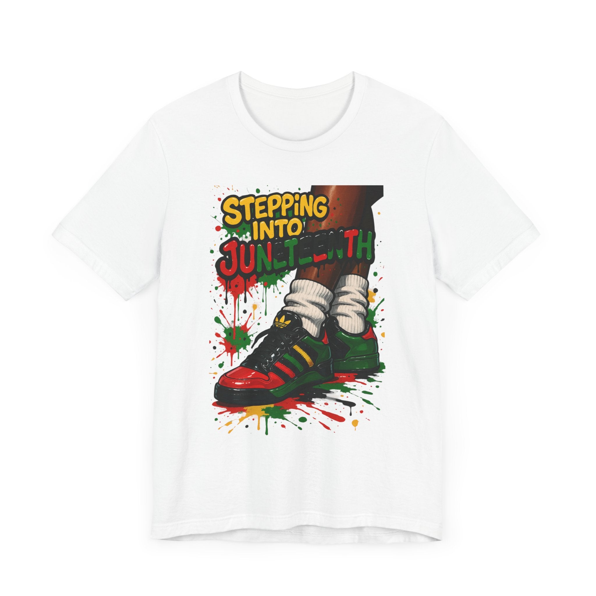 Out Stepping Into Juneteenth Unisex Jersey Tee, Retro Shirt, Celebrate Freedom, Black History, Juneteenth Apparel, Gift for Activists