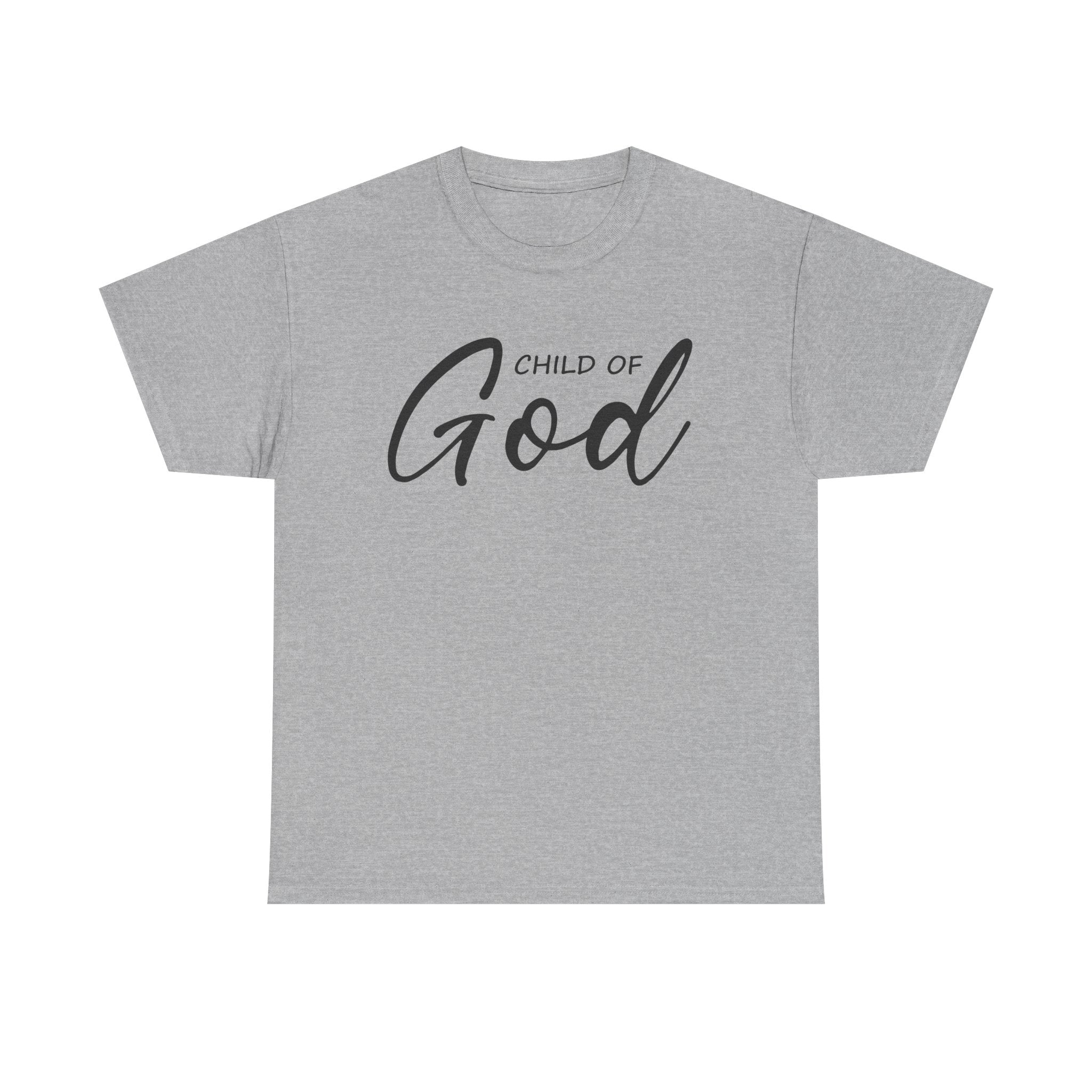 Child of God Unisex Heavy Cotton Tee - Faith T-Shirt, Spiritual Gift, Church Events, Casual Wear, Everyday Comfort