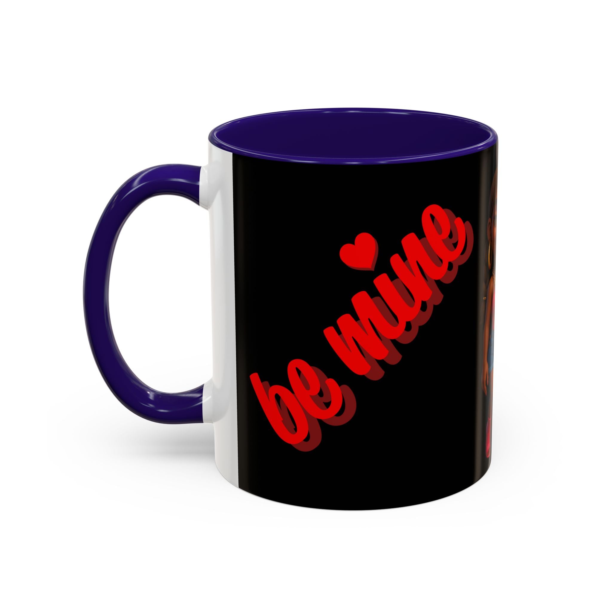 Colorful Be Mine Mug - Fun Couple Design, Perfect Gift for Love and Friendship