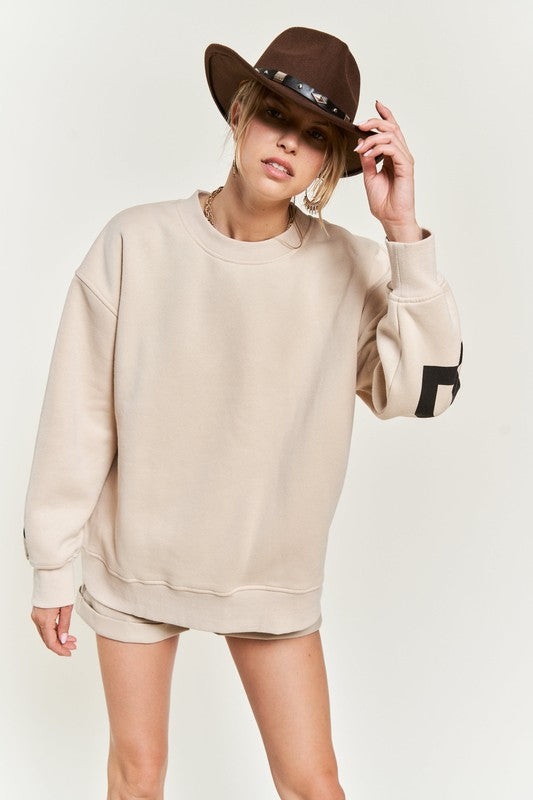 Printed oversized sweatshirt - ShopEbonyMonique