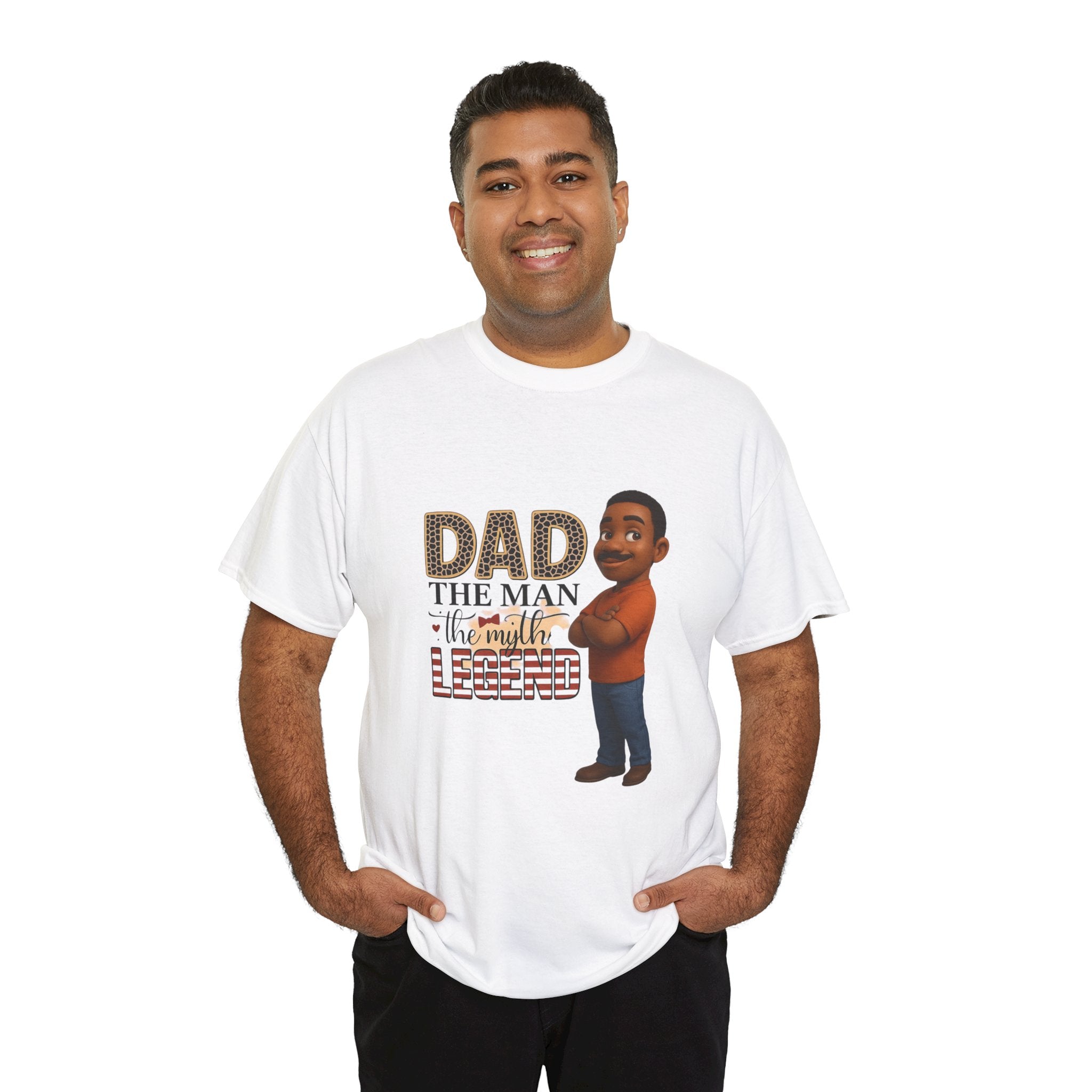 Dad The Man The Myth Legend Unisex Heavy Cotton Tee