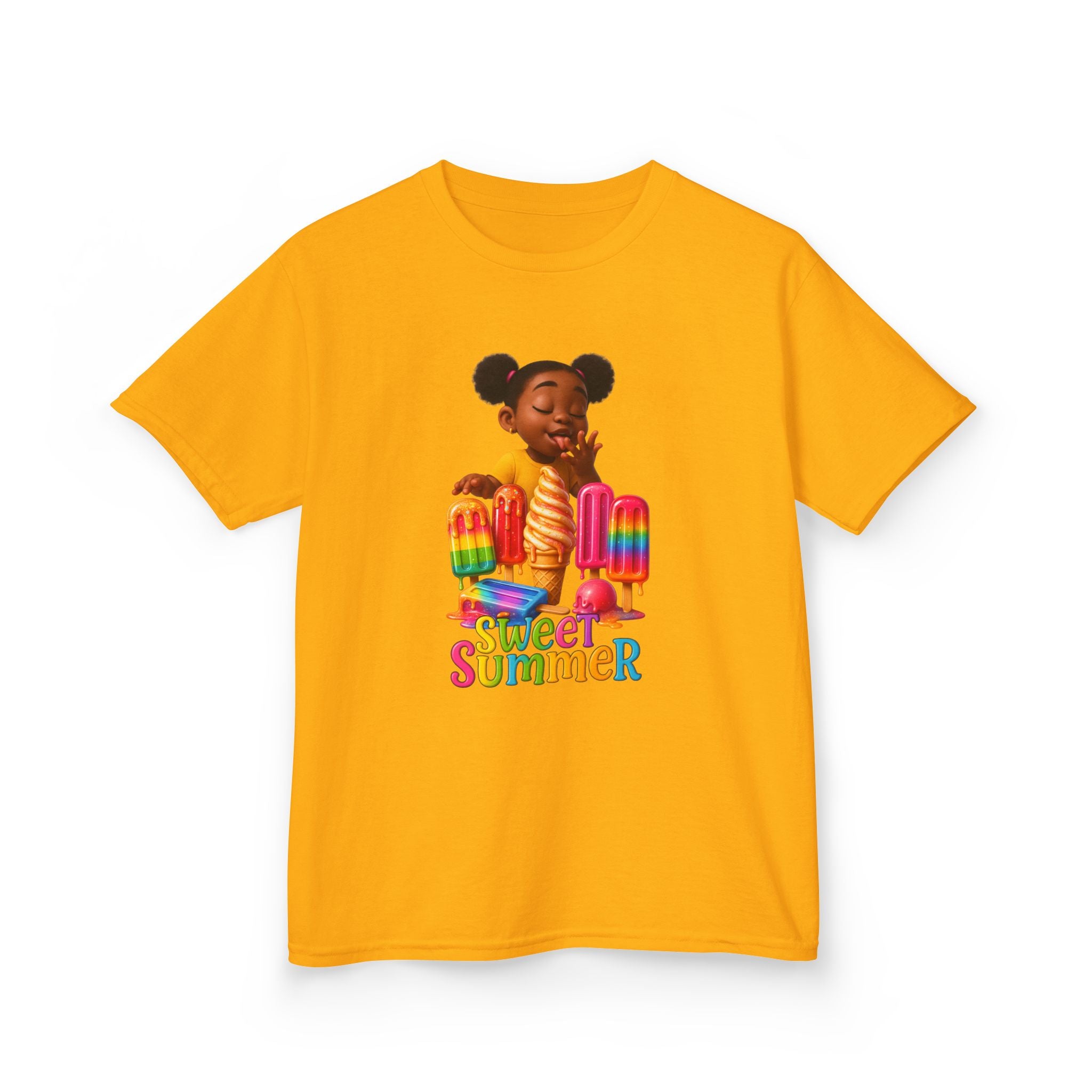 Kids Summer Ice Cream Tee - "Sweet Summer" Graphic T-Shirt