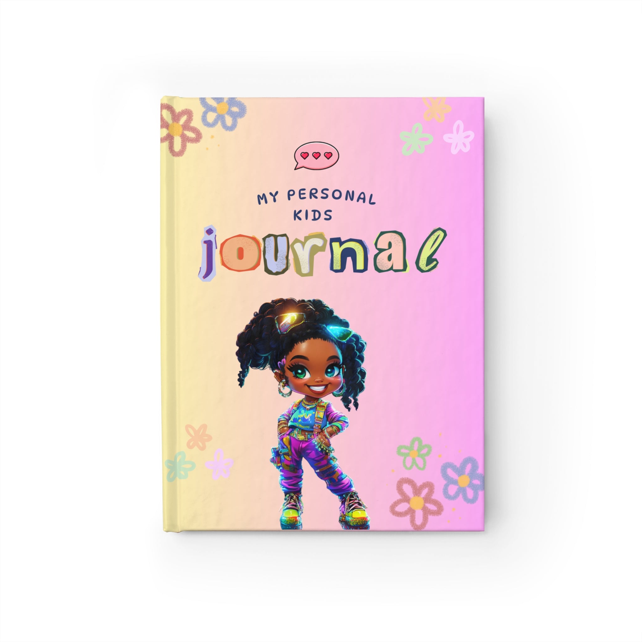 Colorful Kids Journal - My Personal Journal for Creativity, Diary for Girls, Flower Notebook, Gift for Kids, Writing Journal