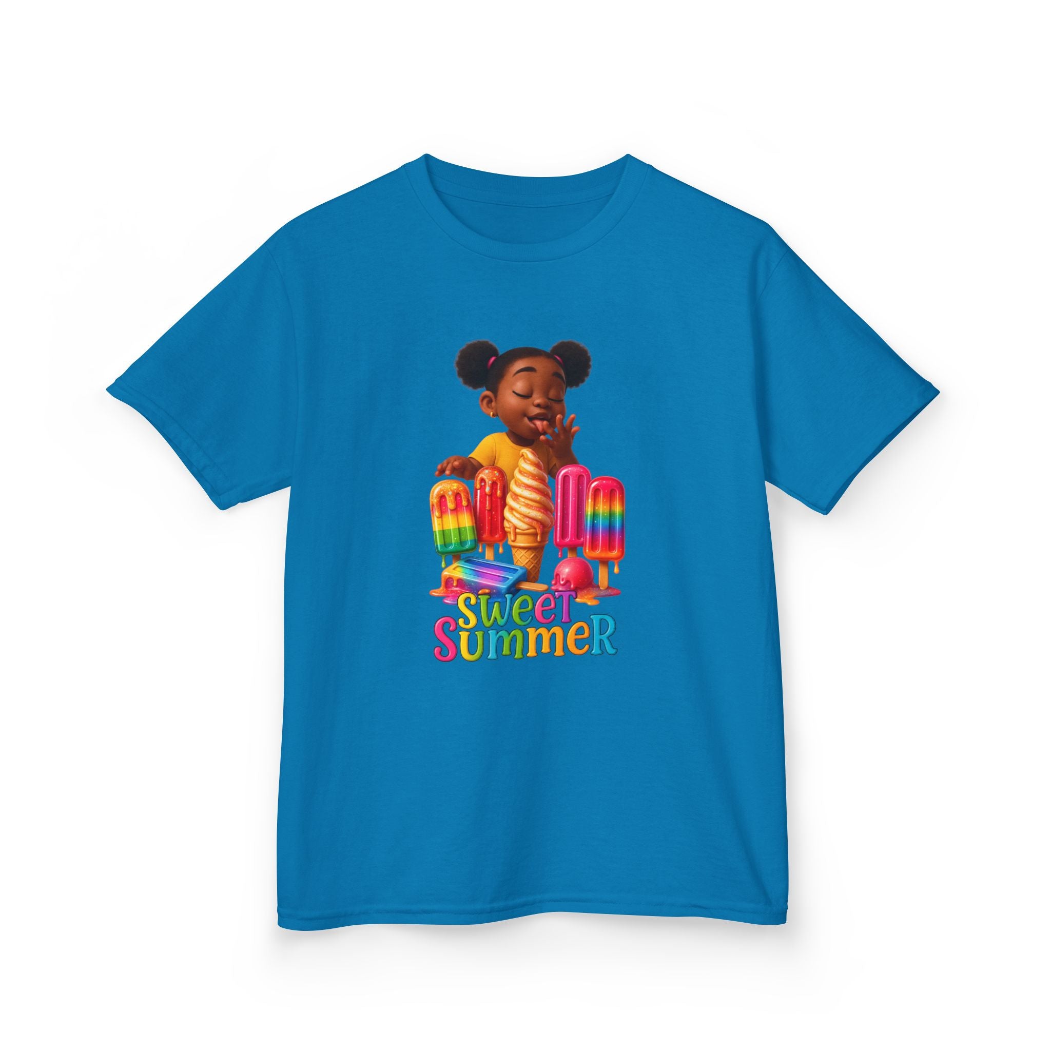 Kids Summer Ice Cream Tee - "Sweet Summer" Graphic T-Shirt