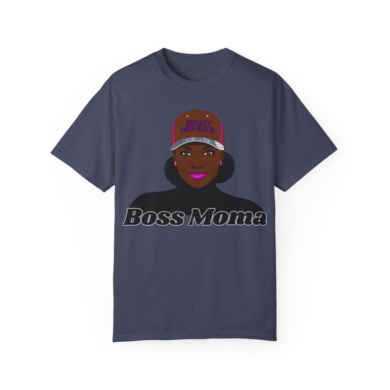Boss Moma Unisex Garment-Dyed T-Shirt - Empowerment Tee for Moms