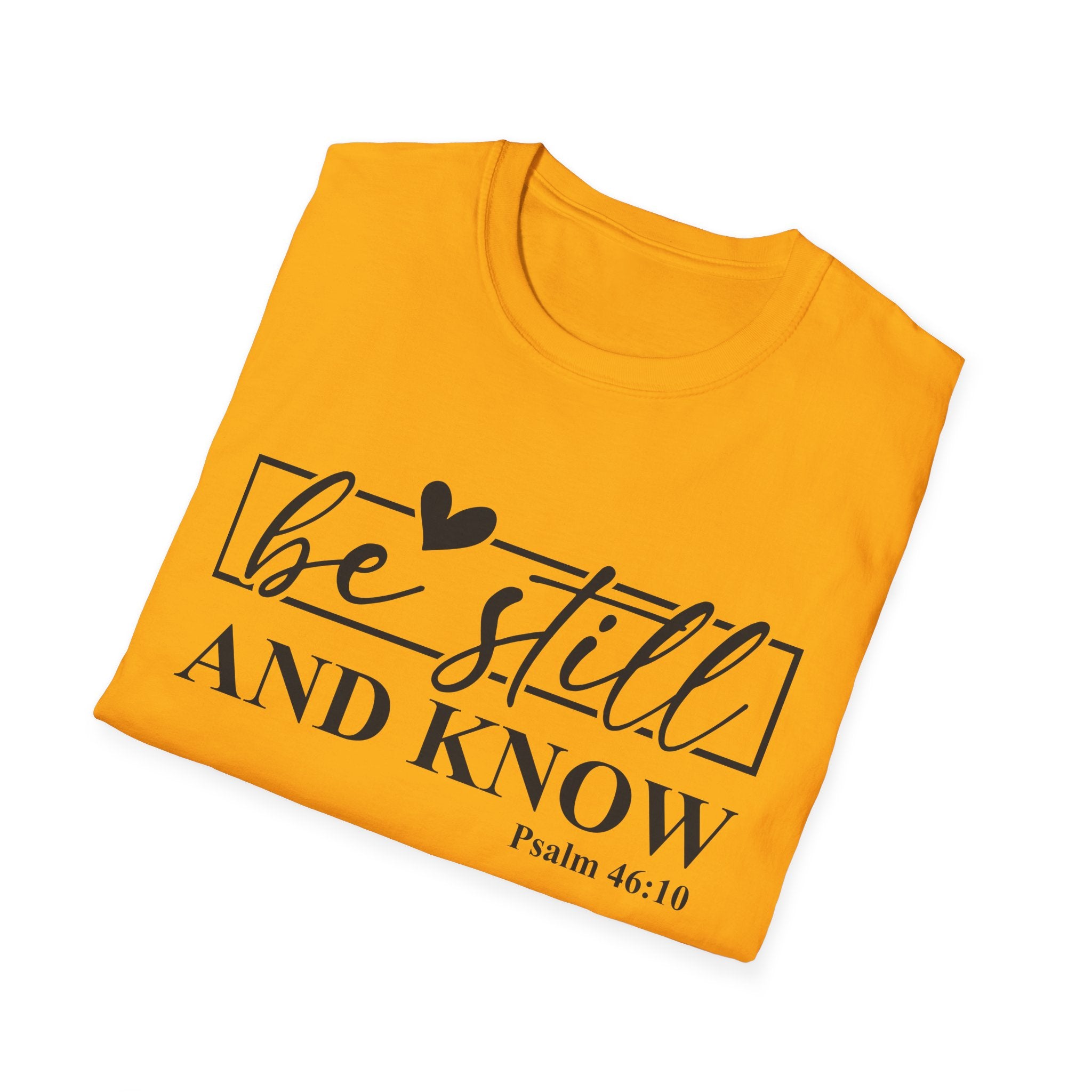 Be Still and Know Unisex T-Shirt | Inspirational Faith Shirt | Comfortable Softstyle Tee for Everyday Wear | Perfect for Gifts, Church [...]
