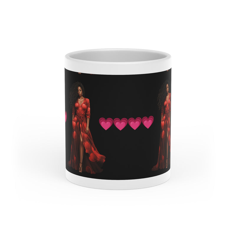 Valentine's Day Heart-Shaped Mug