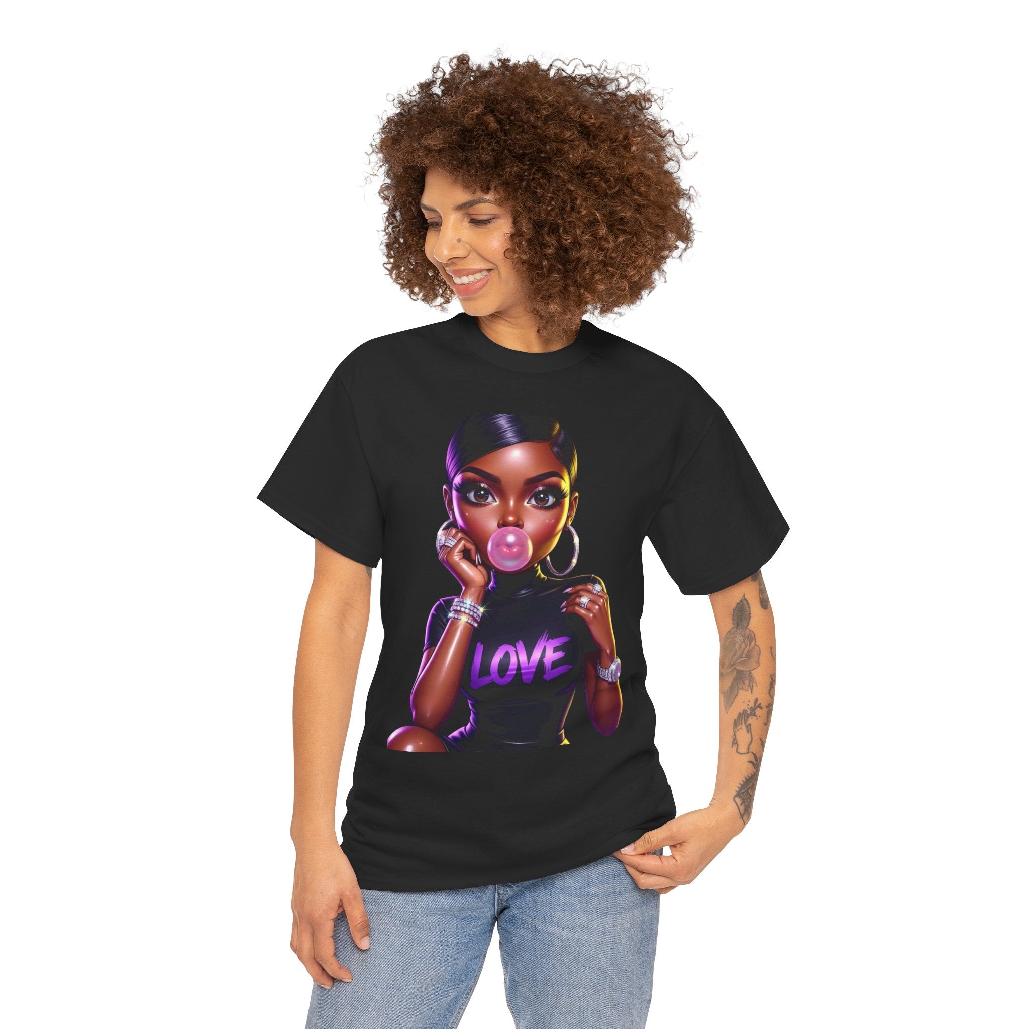 Love Bubblegum Tee — Black Girl Magic Graphic T-Shirt