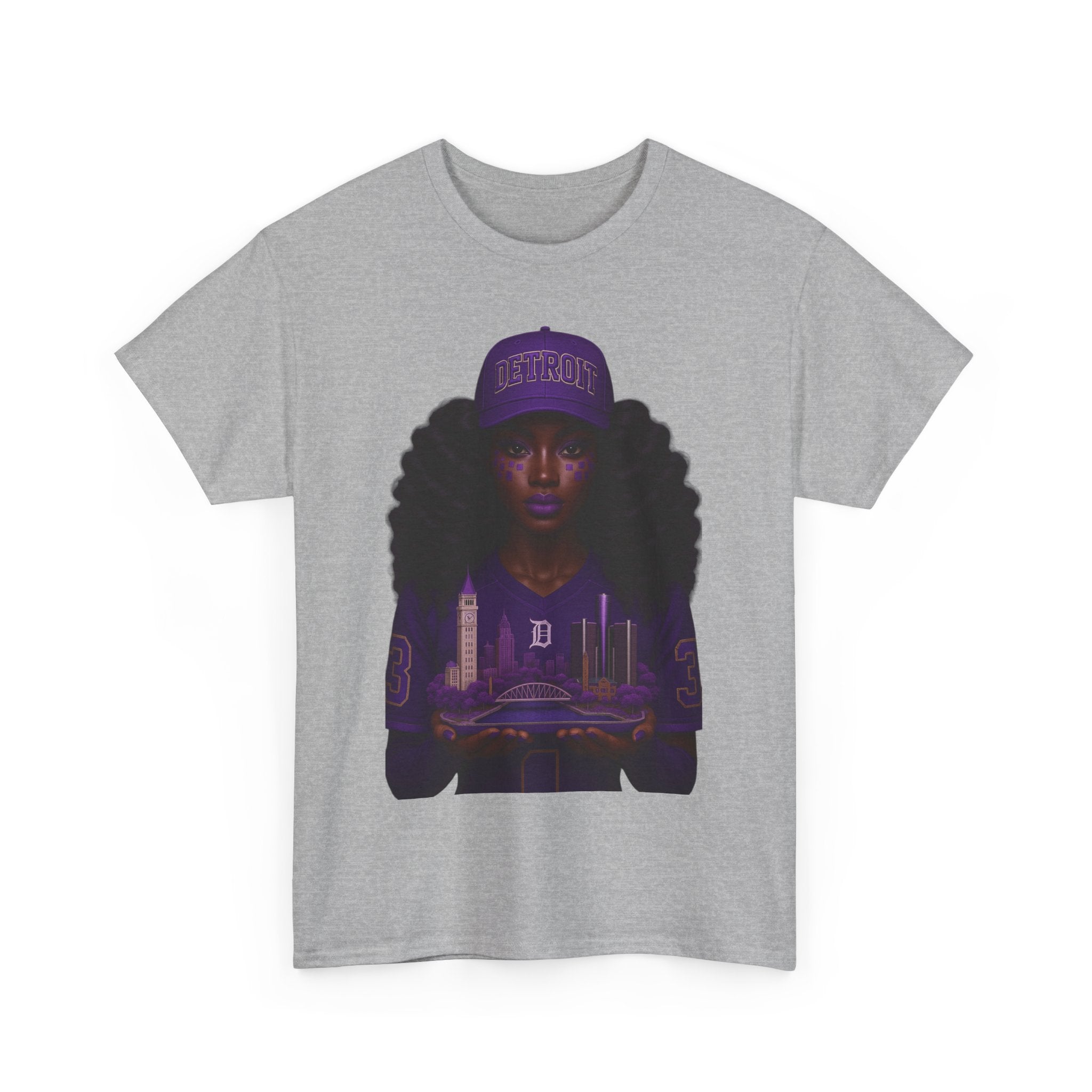 Purple Urban Culture Unisex Tee, Black Girl Magic Shirt, Empowerment T-Shirt, Hip Hop Fashion Top, Streetwear Outfit