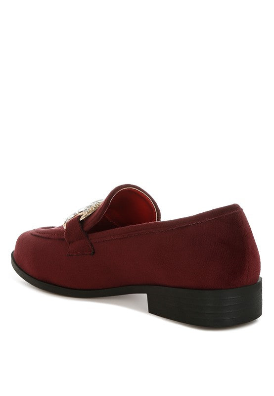 Maestro Diamante Embellished Horsebit Loafers - ShopEbonyMonique