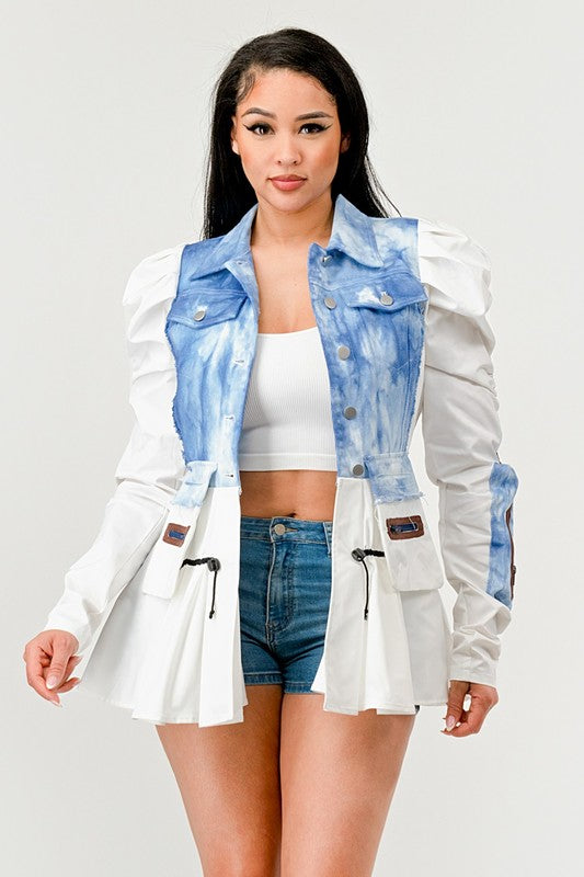 Peplum Panache Denim Jacket - ShopEbonyMonique