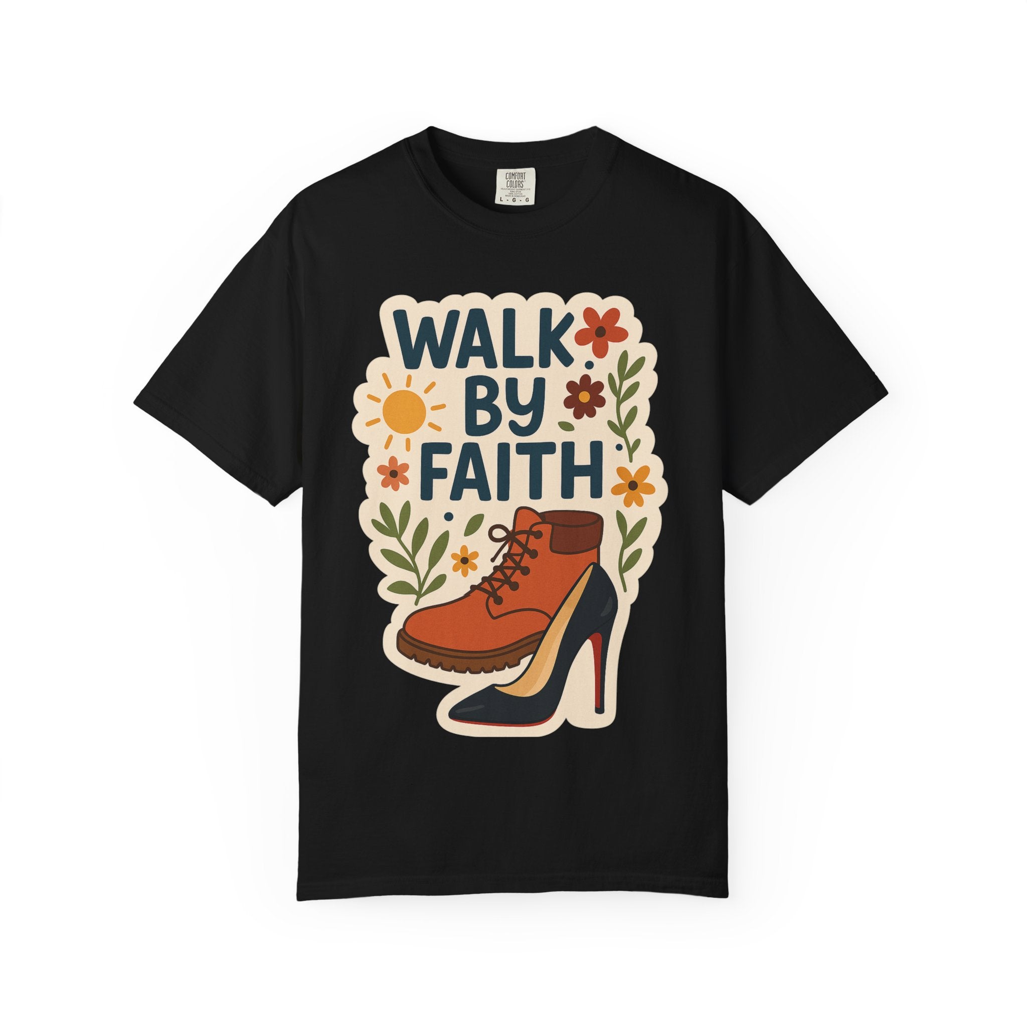 Walk By Faith T-Shirt - Unisex Garment-Dyed Tee for Fashionable Comfort