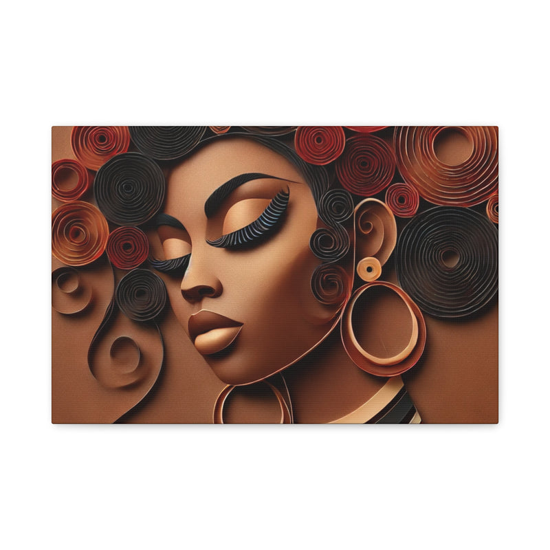 Crowned in Heritage Canvas Art - Contemporary Portrait for Home Decor