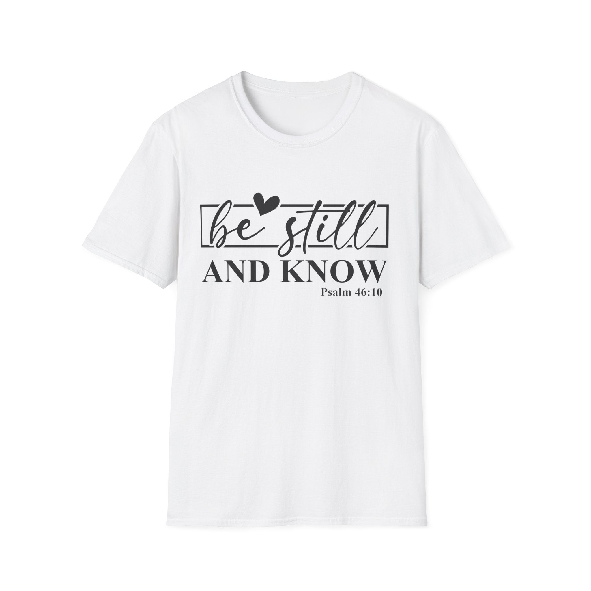 Be Still and Know Unisex T-Shirt | Inspirational Faith Shirt | Comfortable Softstyle Tee for Everyday Wear | Perfect for Gifts, Church [...]
