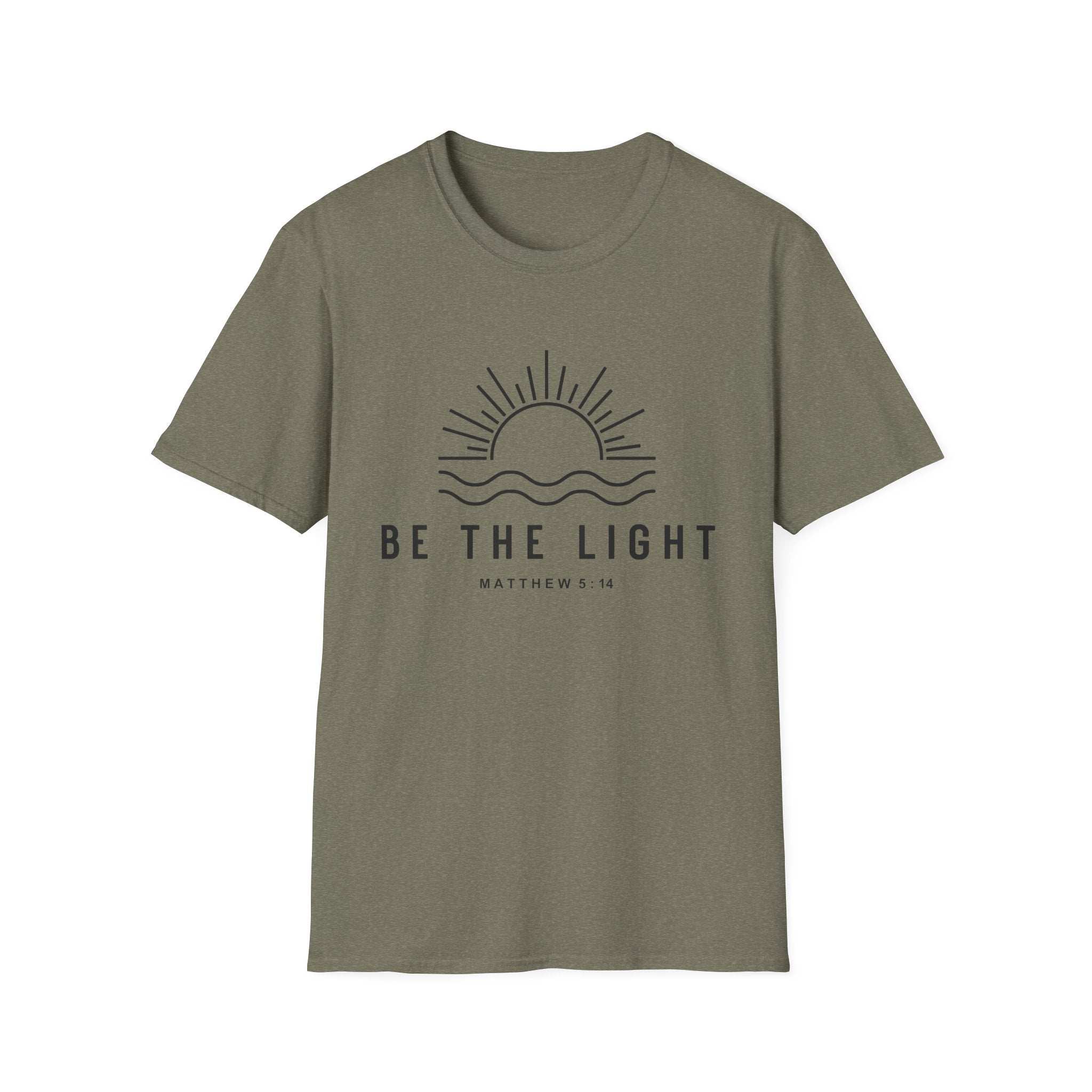 Be The Light Unisex T-Shirt - Inspirational Christian Apparel, Faith-Based Gift, Summer Wear, Positive Vibes, Matthew 5:14