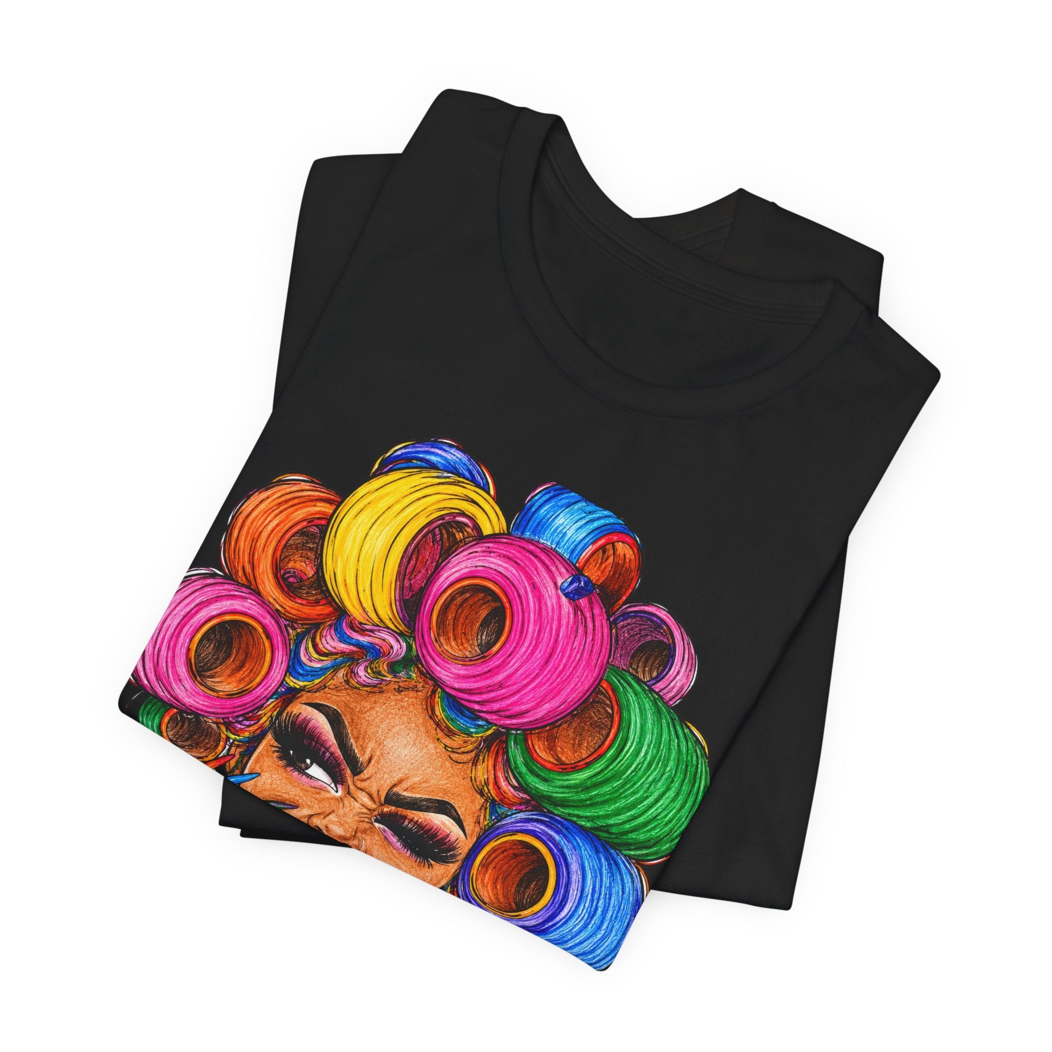 Graphic Tee — Colorful Roller Girl Illustration T-Shirt