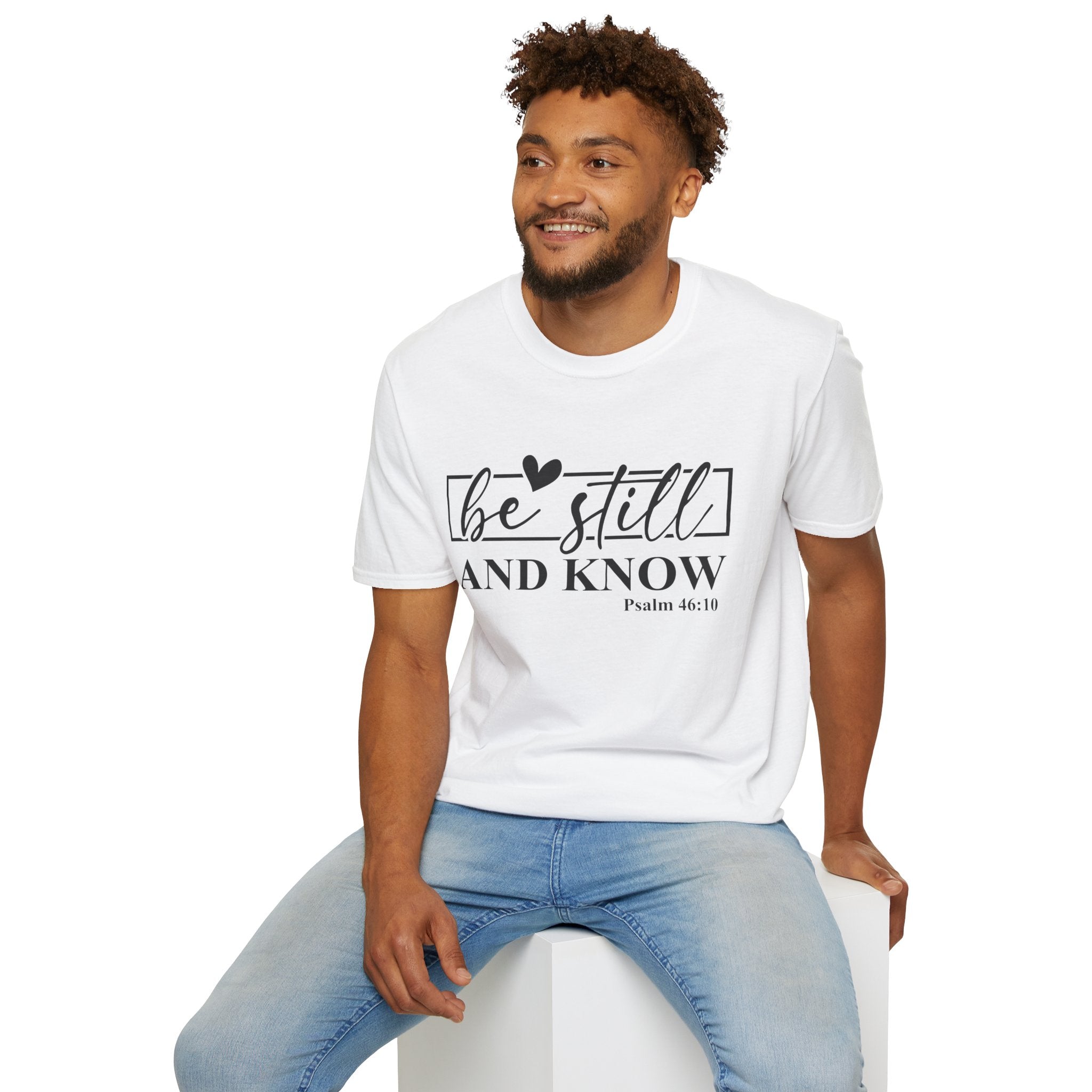 Be Still and Know Unisex T-Shirt | Inspirational Faith Shirt | Comfortable Softstyle Tee for Everyday Wear | Perfect for Gifts, Church [...]