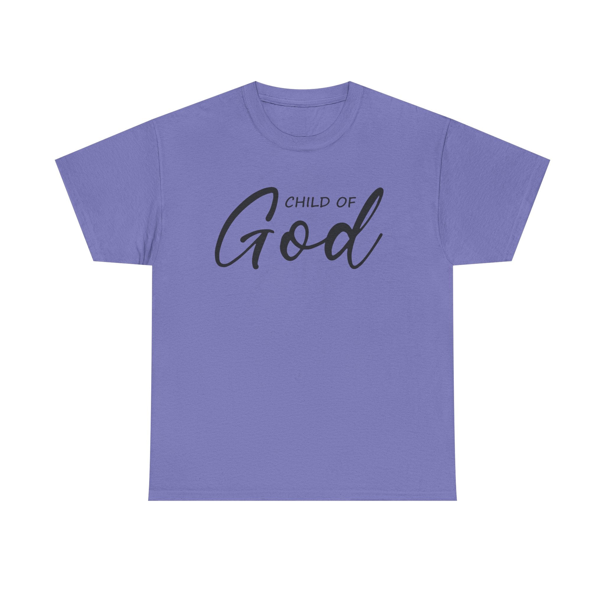 Child of God Unisex Heavy Cotton Tee - Faith T-Shirt, Spiritual Gift, Church Events, Casual Wear, Everyday Comfort
