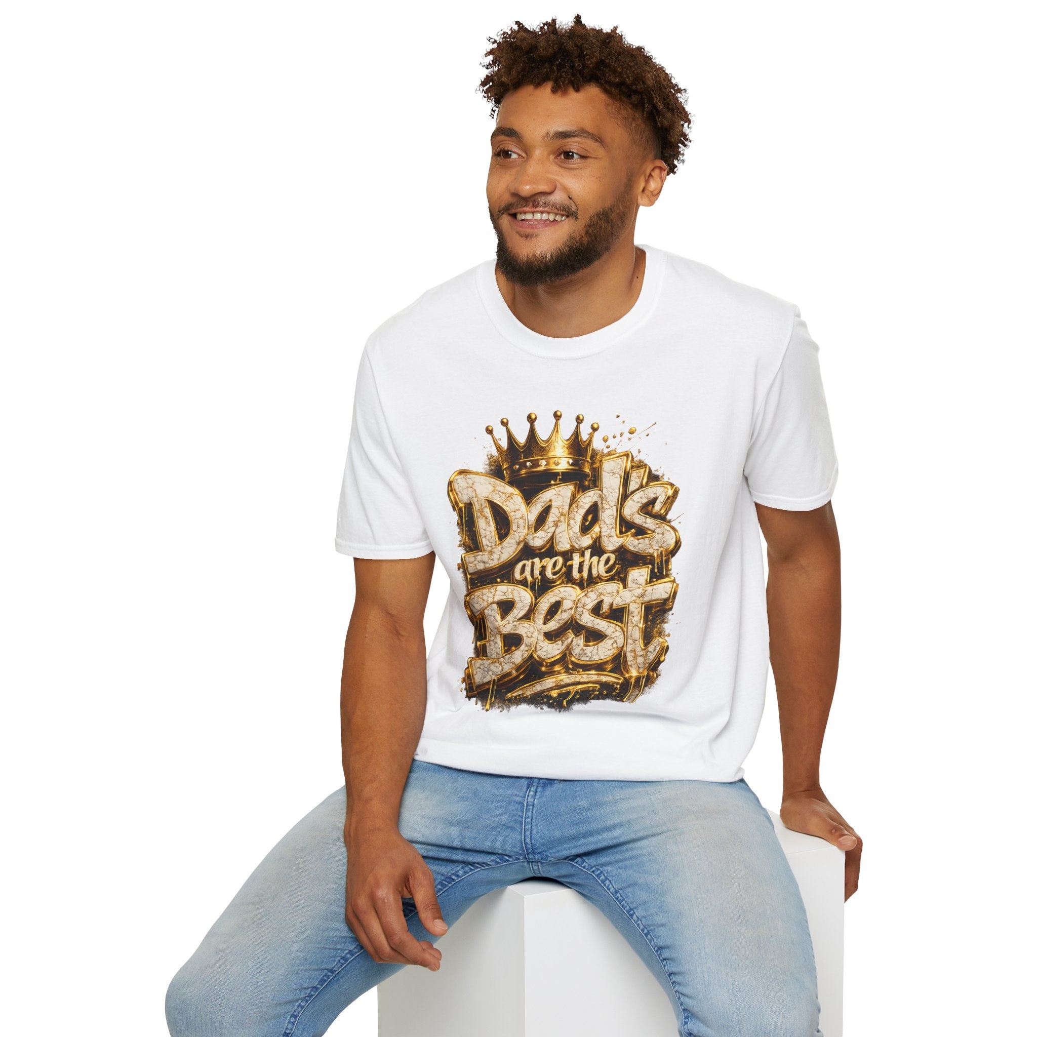 Dad’s Are the Best T-Shirt — Gold Crown Father’s Day Tee