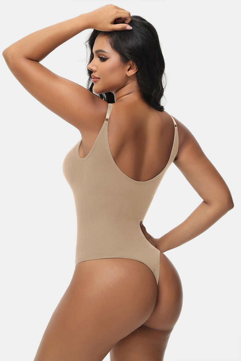 Spaghetti Strap Tummy Control Bodysuit - ShopEbonyMonique