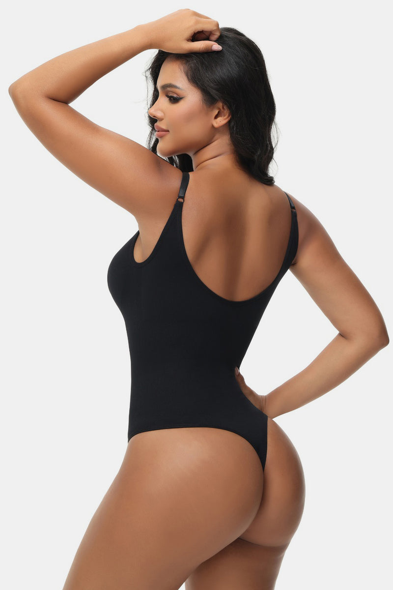 Spaghetti Strap Tummy Control Bodysuit - ShopEbonyMonique