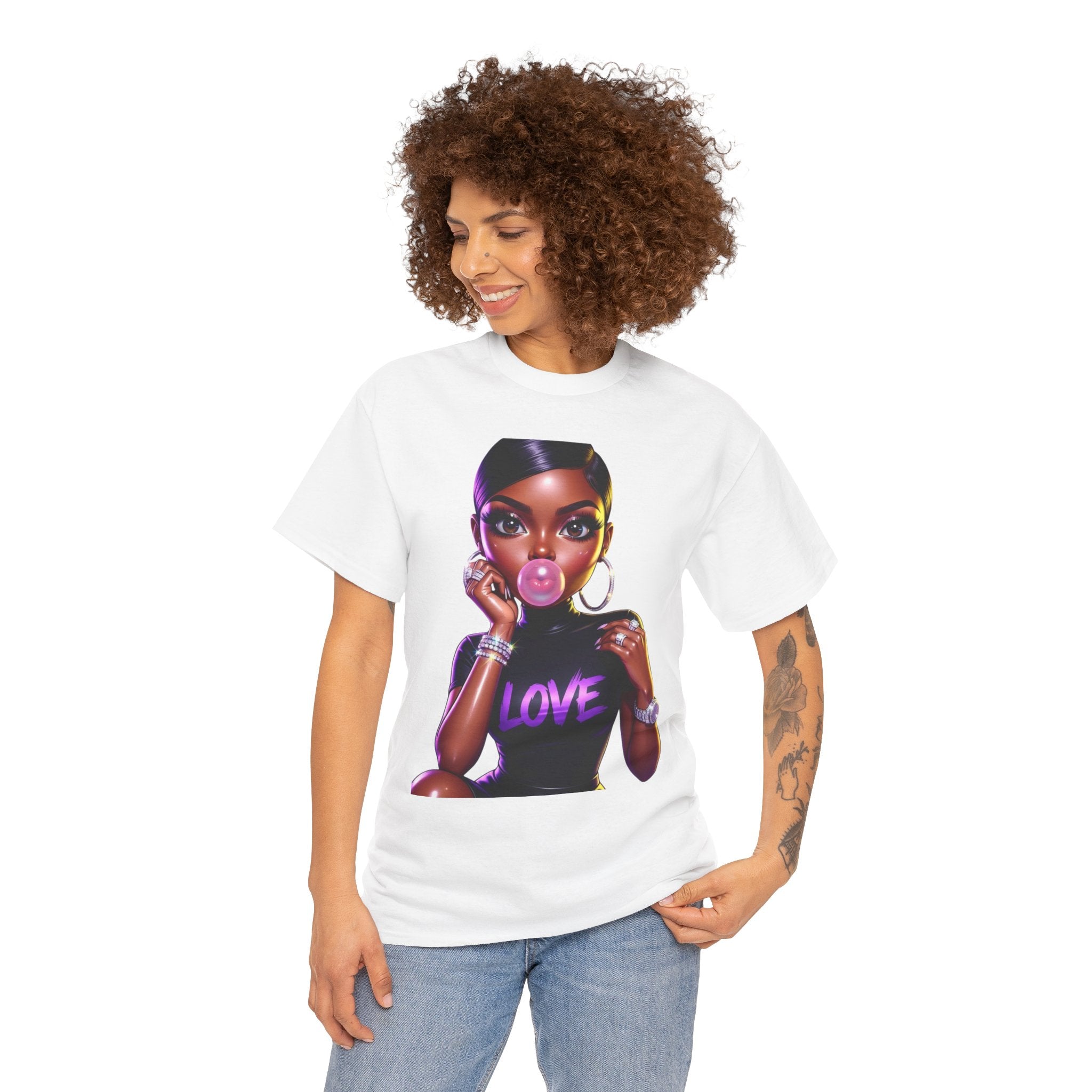 Love Bubblegum Tee — Black Girl Magic Graphic T-Shirt