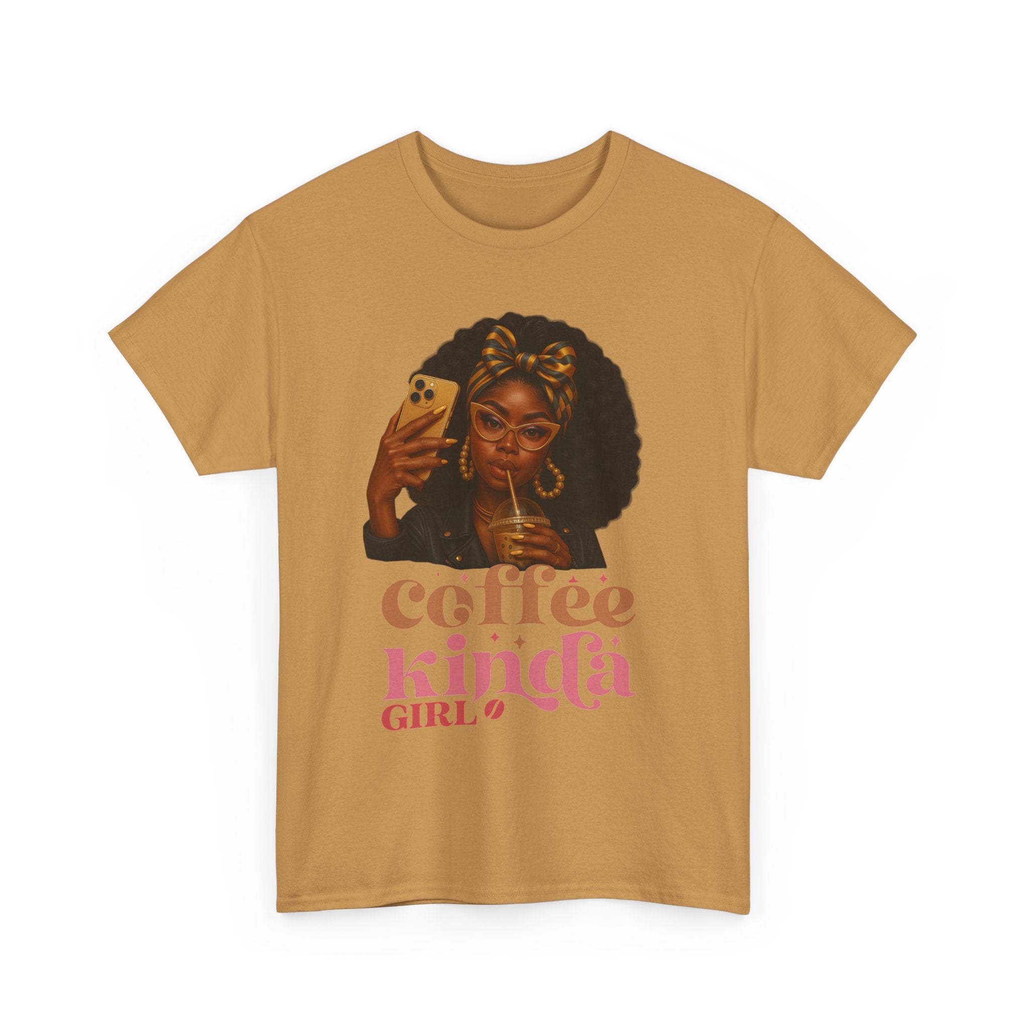 Coffee Kinda Girl Tee – Trendy Cotton T-Shirt for Coffee Lovers