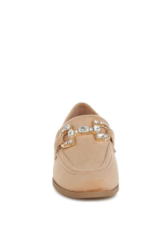 Maestro Diamante Embellished Horsebit Loafers - ShopEbonyMonique