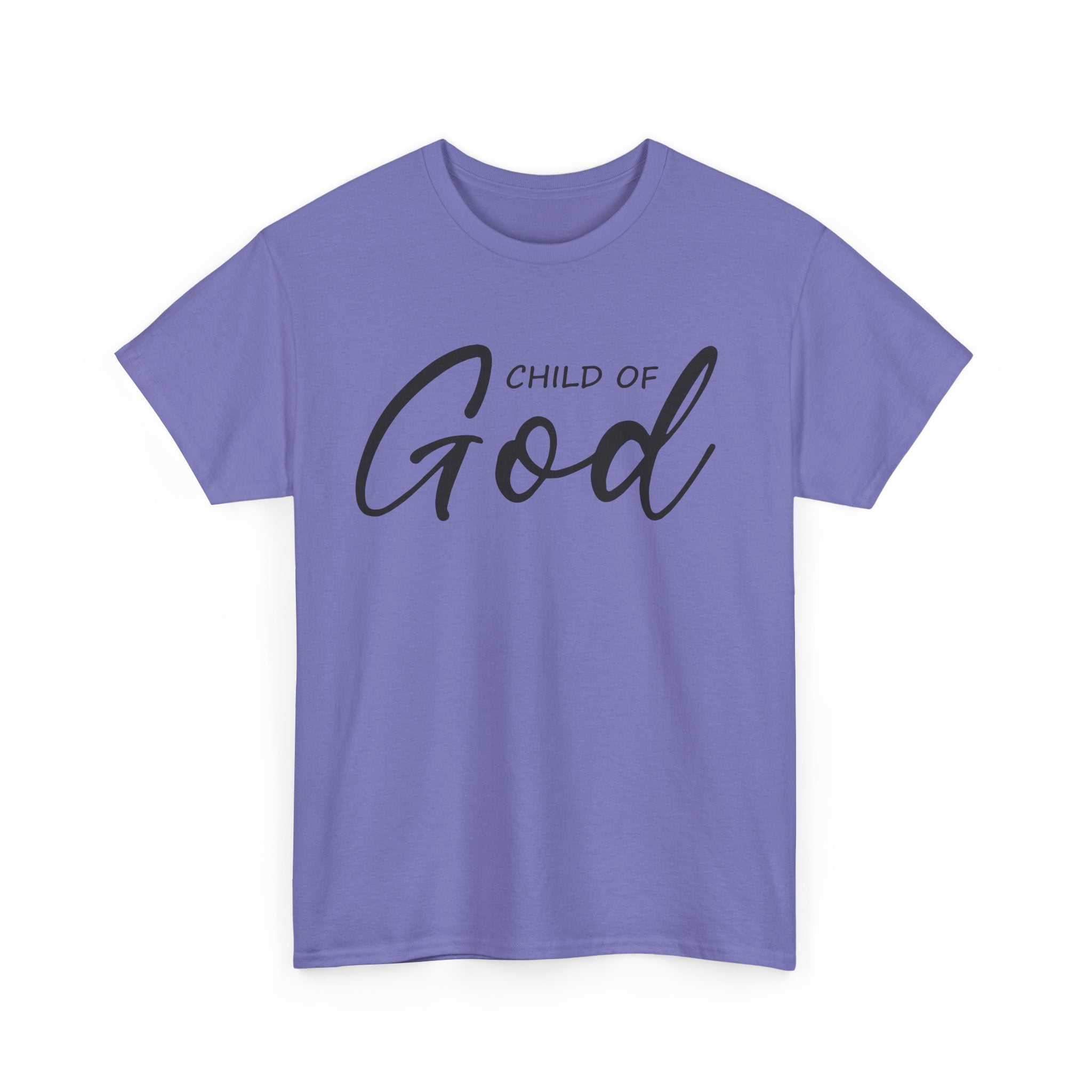 Child of God Unisex Heavy Cotton Tee - Faith T-Shirt, Spiritual Gift, Church Events, Casual Wear, Everyday Comfort