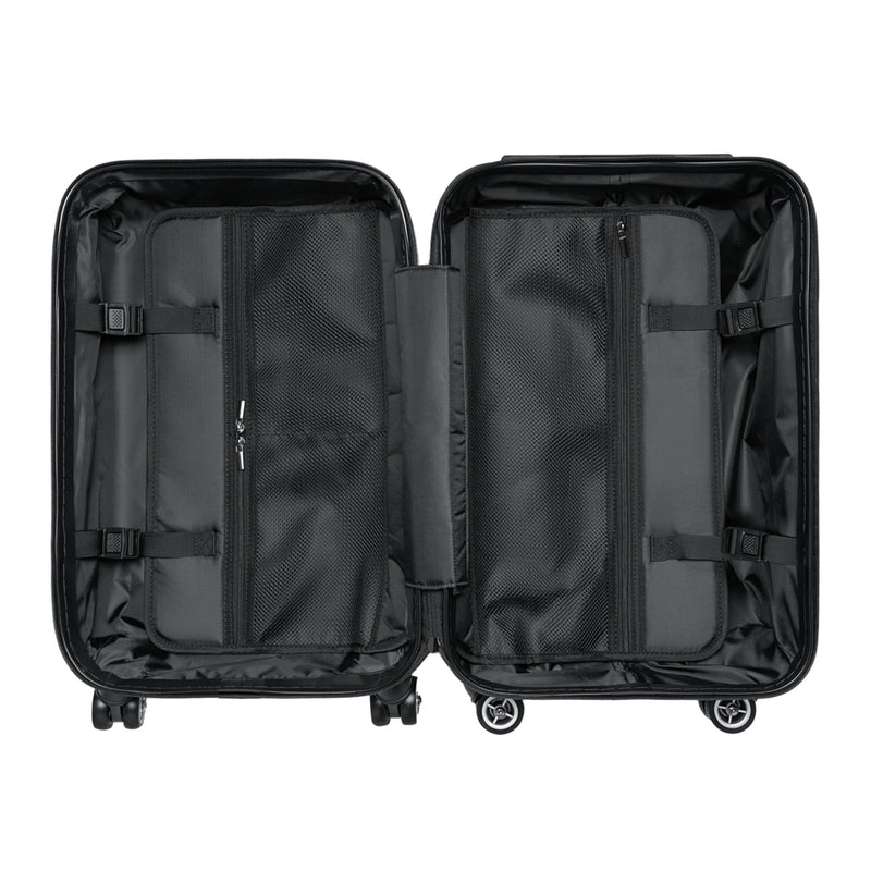 Purple Flower Glamorous Travel Suitcase with Elegant Floral Design