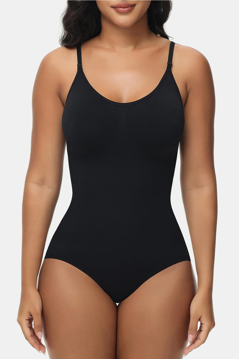 Spaghetti Strap Tummy Control Bodysuit - ShopEbonyMonique