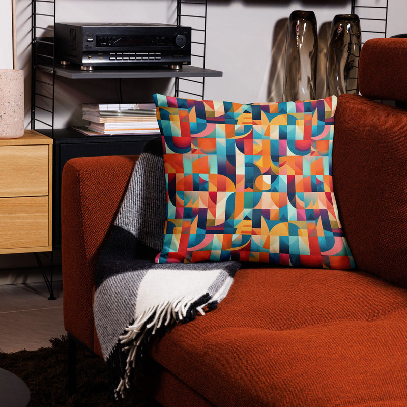 Abstract Geometric Premium Pillow - ShopEbonyMonique