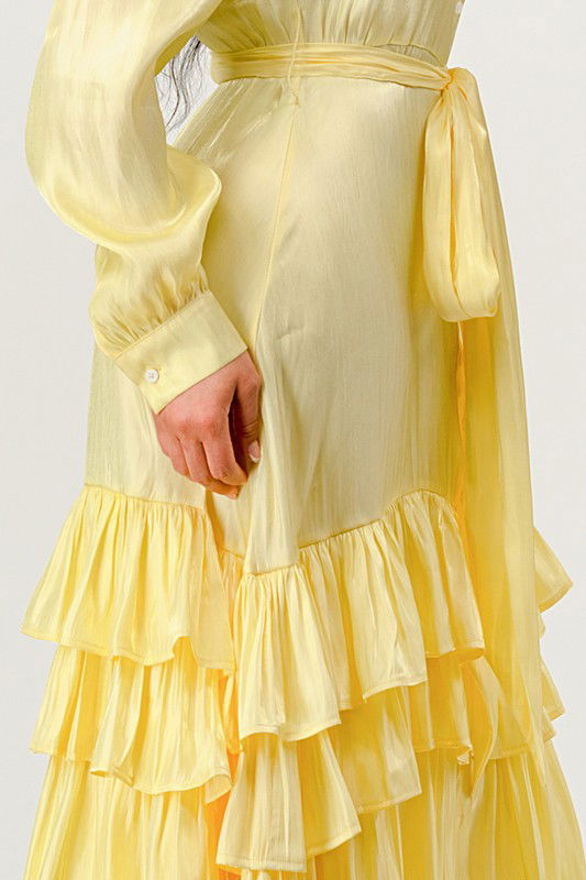 Aurora Tiered Elegance Full Maxi Dress - ShopEbonyMonique