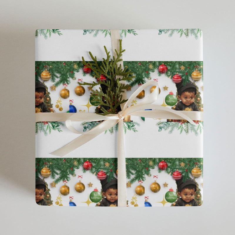 Baby First Christmas Wrapping paper sheets - ShopEbonyMonique