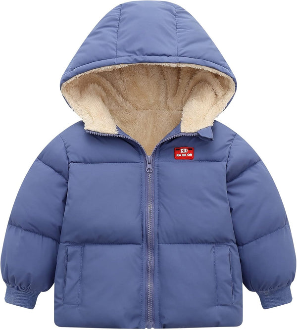 Baby Winter Coat With Hooded Baby Boys Girls Puffer Jackets for 6M-5T - ShopEbonyMonique