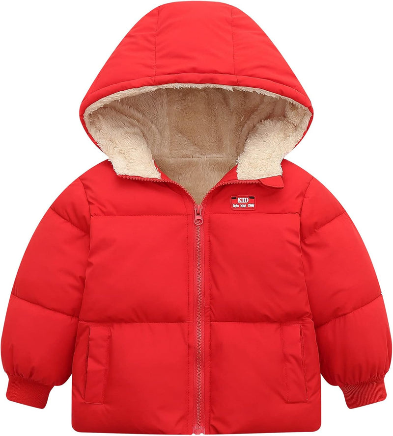Baby Winter Coat With Hooded Baby Boys Girls Puffer Jackets for 6M-5T - ShopEbonyMonique